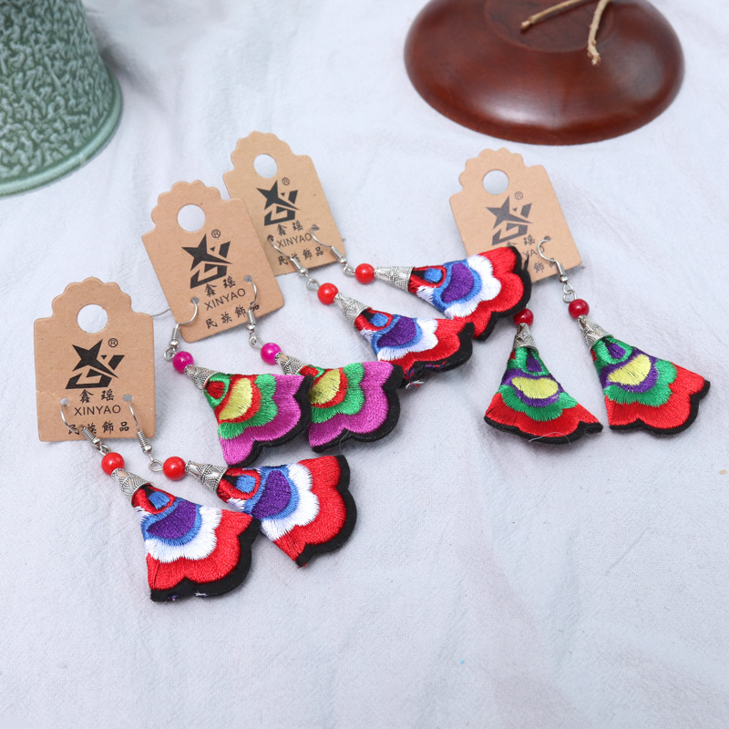 ER15 Ethnic Embroidered Earrings