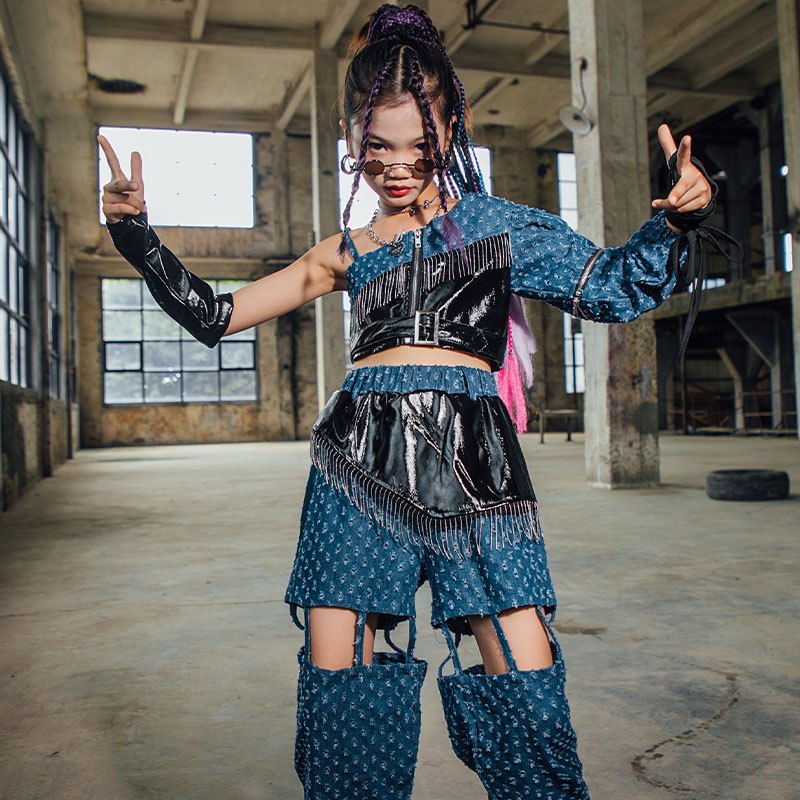 Y0240 Hip Hop Outfit For Girls 