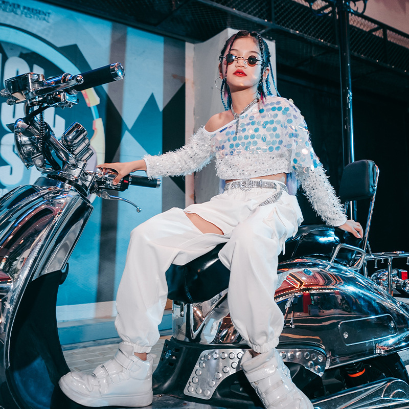 Y0275 Hip Hop Outfit For Girls