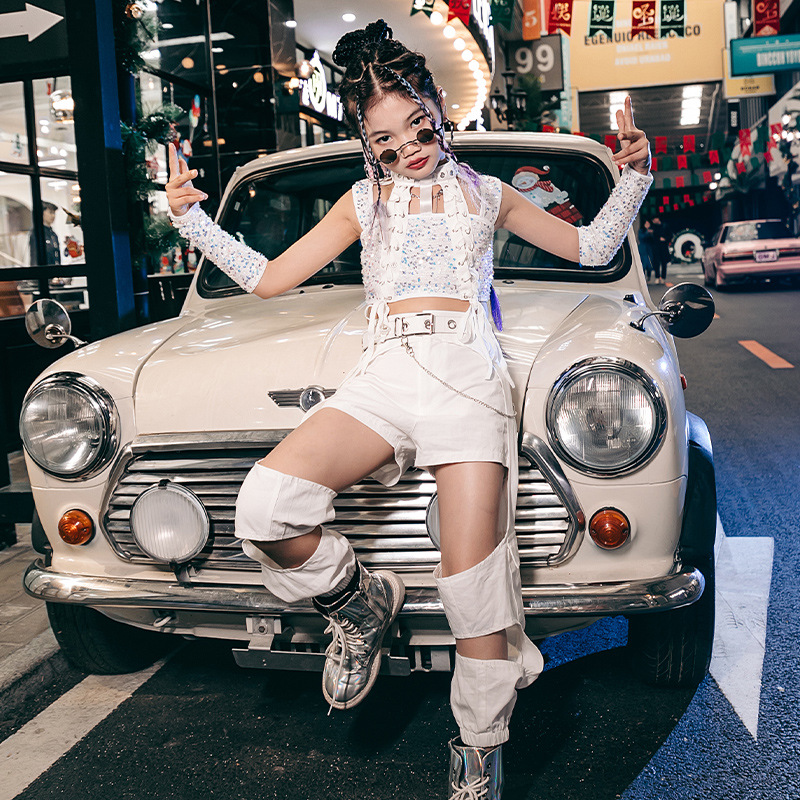 Y0384 Hip Hop Outfit For Girls 