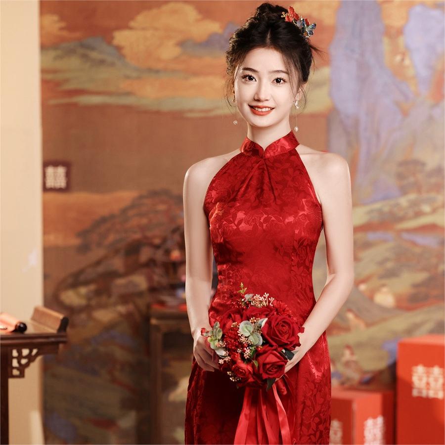 2276 Red Classic Cheongsam Dress