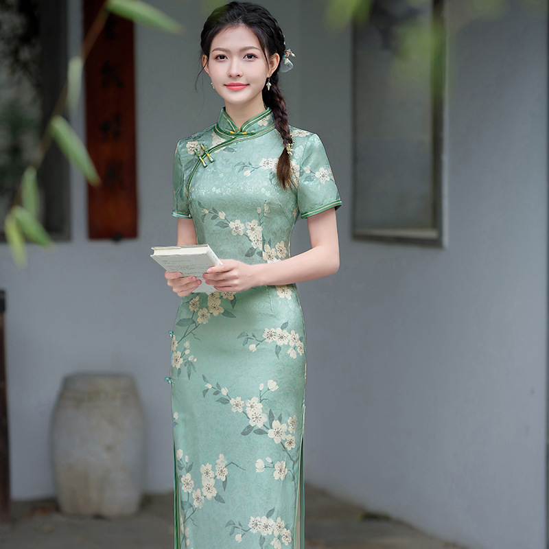6377 classic cheongsam dress