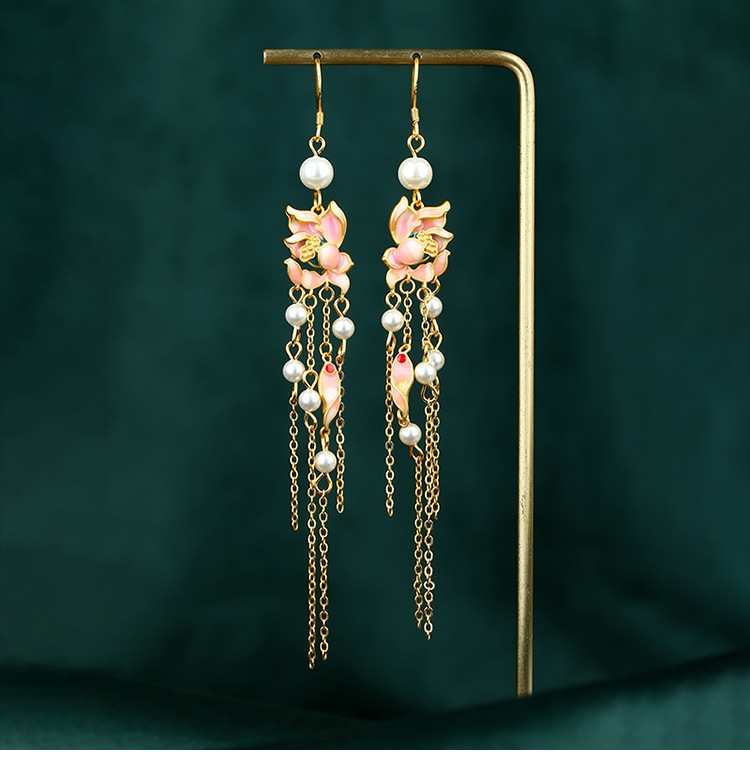 CP1181 Long Tassel Earrings