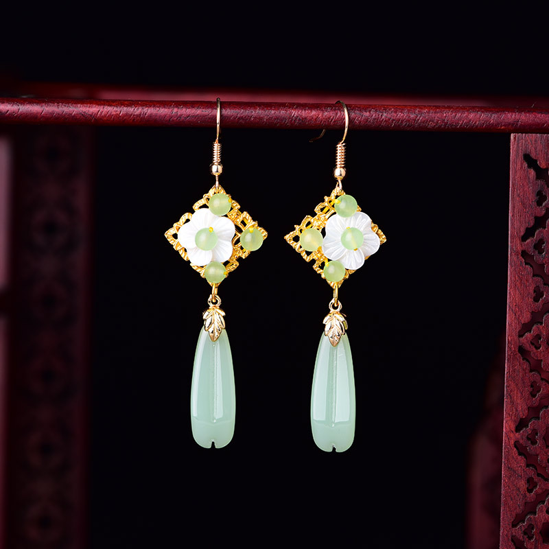 E056 Jade Earrings