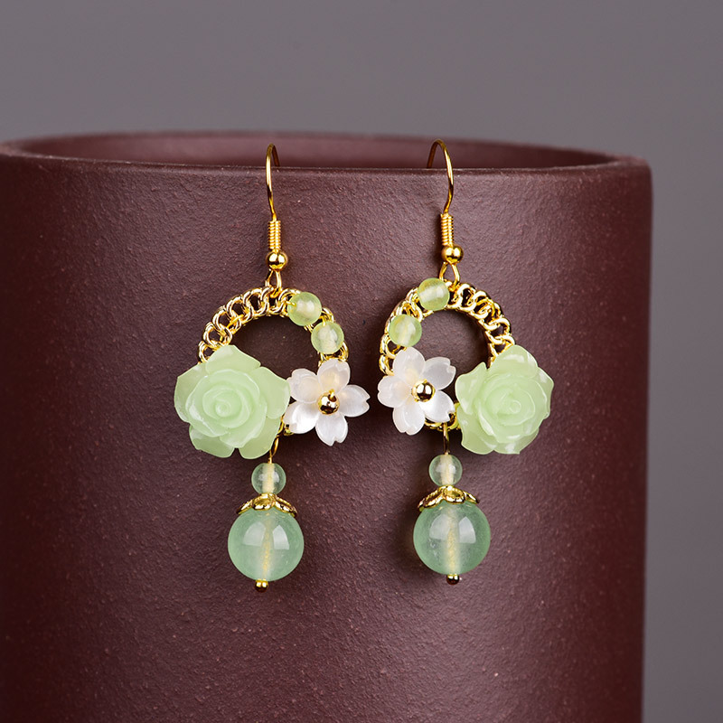 E077 Floral Earrings