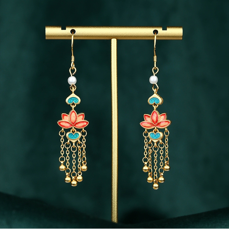 CP1177 Long Tassel Earrings