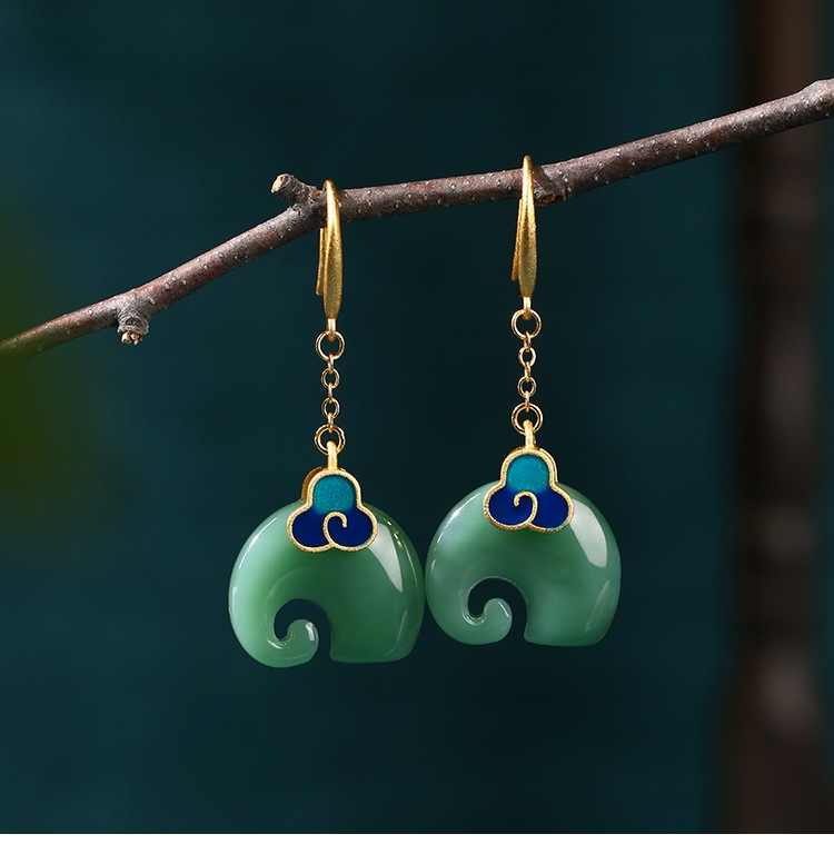 CP669  Jade Earrings