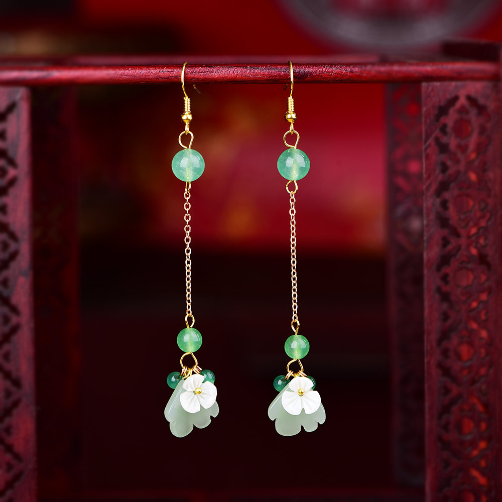 E069 Jade Earrings