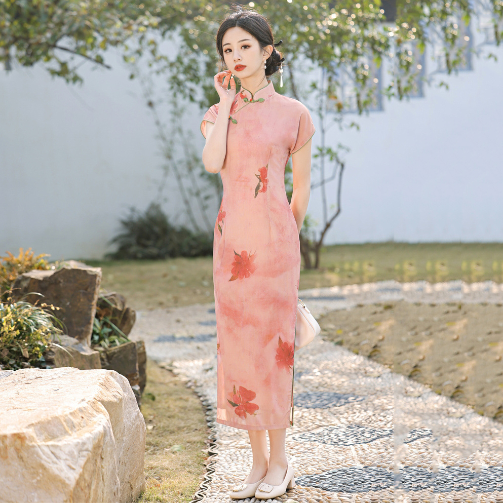 22 Silk Classical Cheongsam Dress