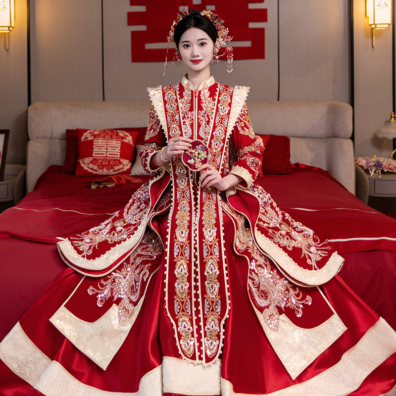 N-648 Wedding Dress Chinese Xiuhe Dress Formal Dress