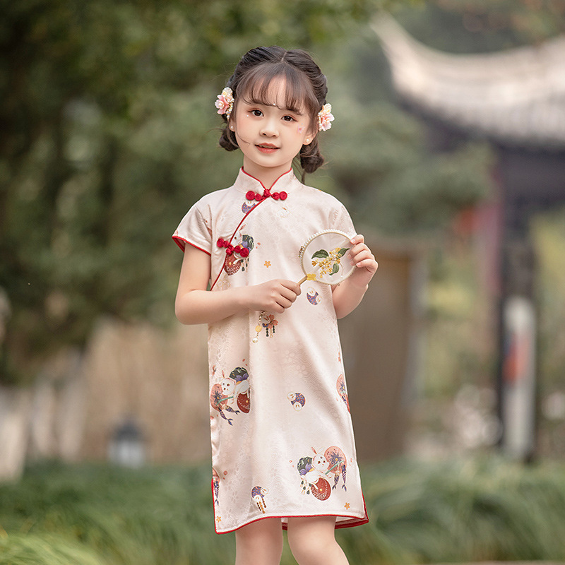 BE-26 Silk Girl's Traditional Qipao Dress