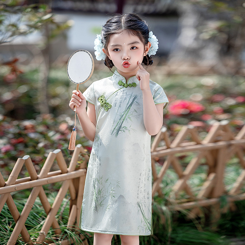 BE-22 Silk Girl's Traditional Qipao Dress