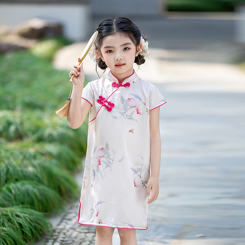 BE-18 Silk Girl's Traditional Qipao Dress