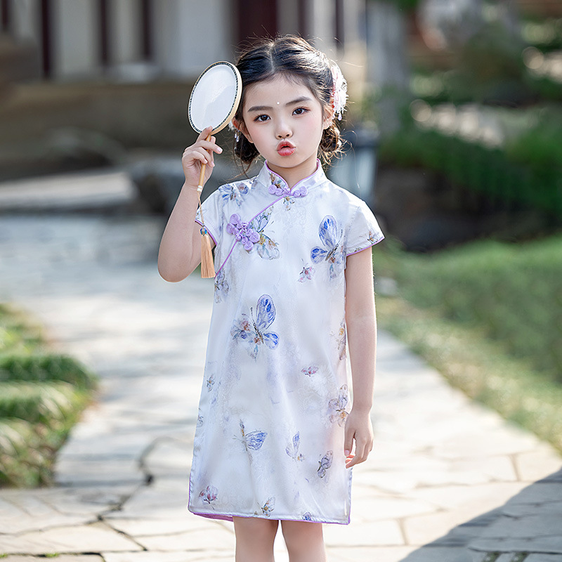 BE-25 Silk Girl's Traditional Qipao Dress