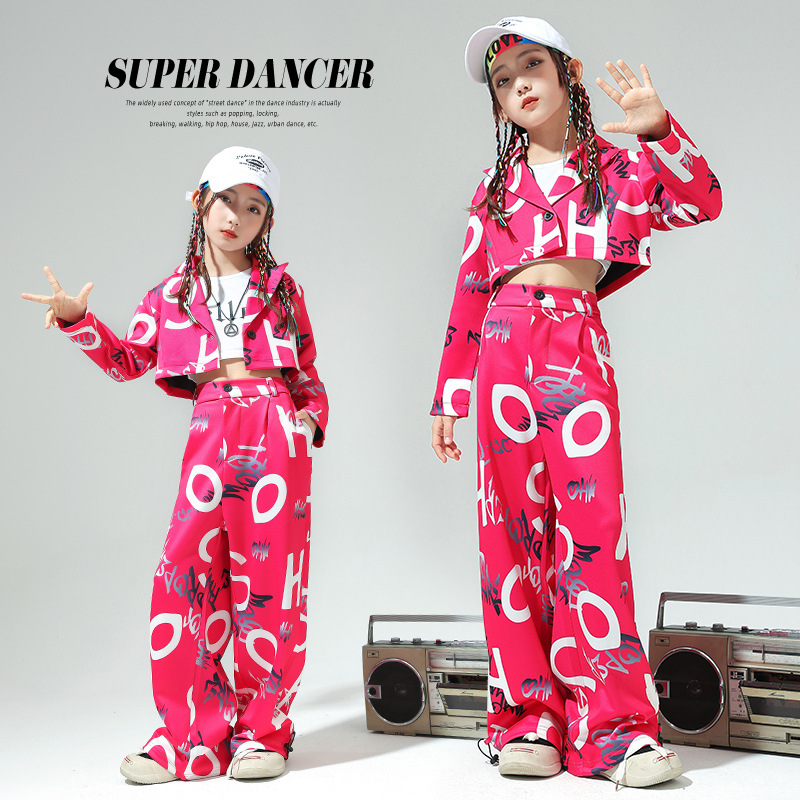 977 Hip Hop Outfit For Girls Size 110cm-180cm