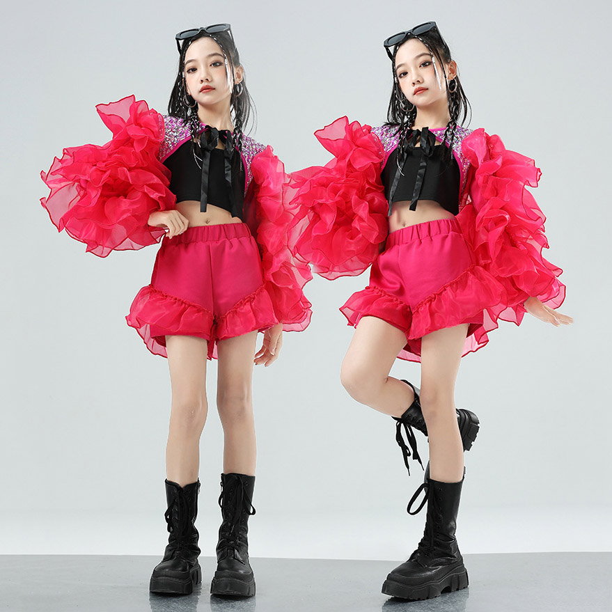 H-70 Hip Hop Outfit For Girls Size 110cm-180cm