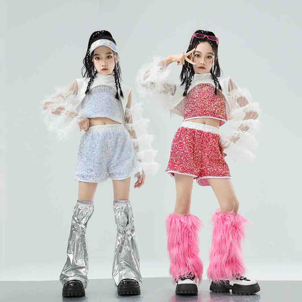 H-75 Morden Jazz Dance Outfit Size 110cm-180cm