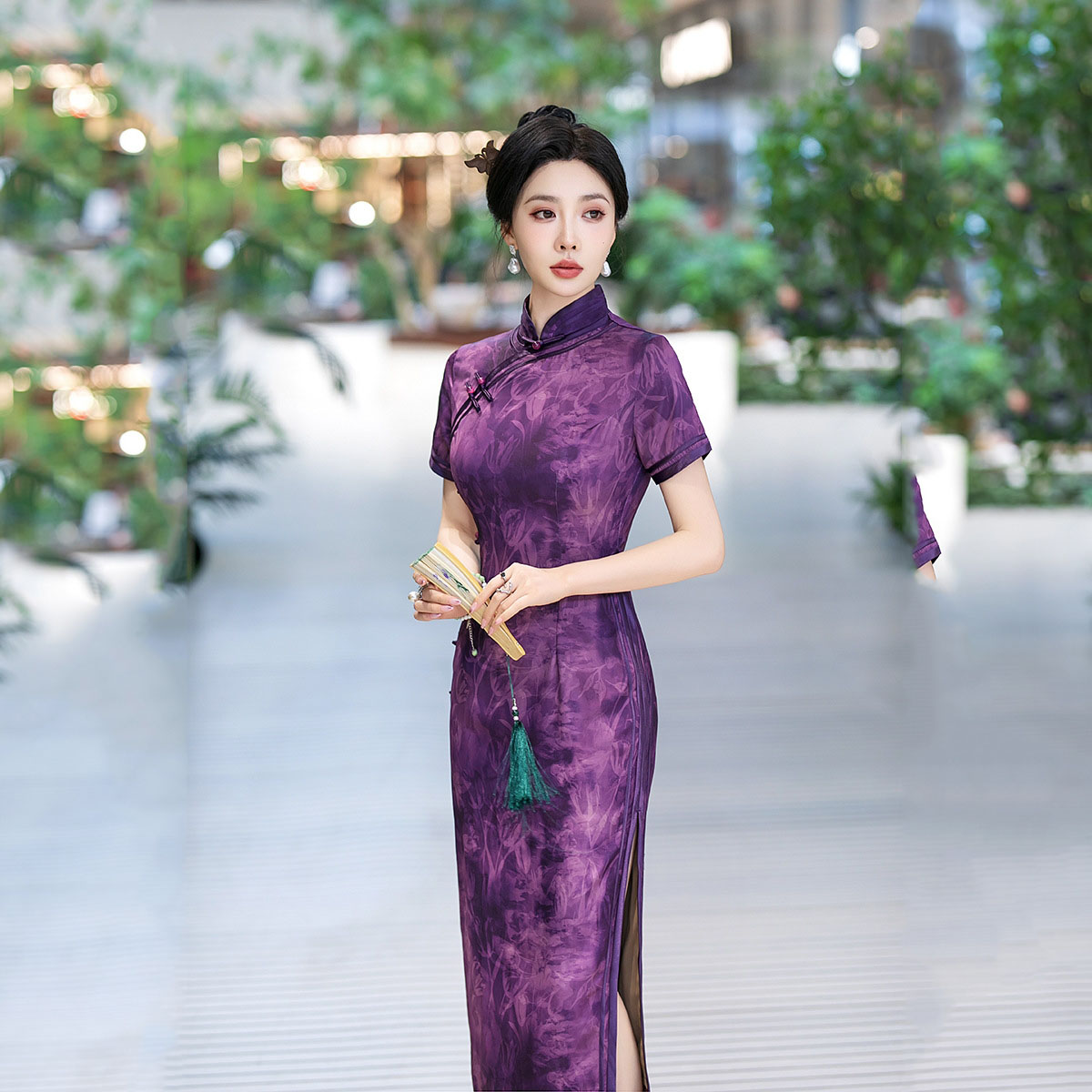 C3289 Silk Classical Cheongsam Chinese Traditional Qipao