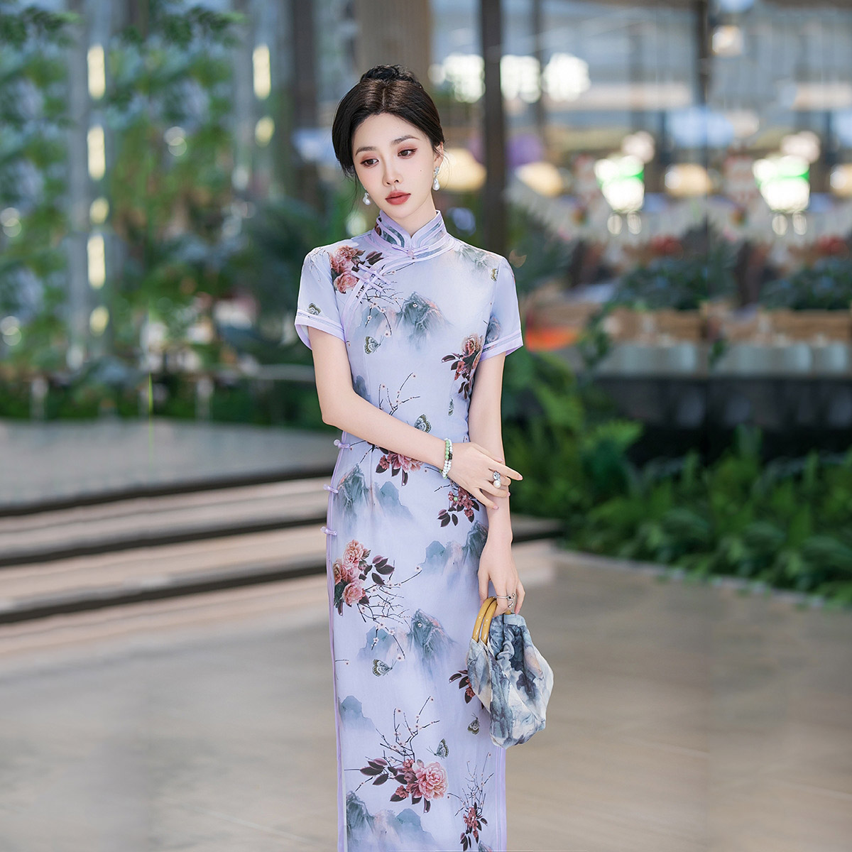 C3269 Chinese Qipao Silk Classical Cheongsam