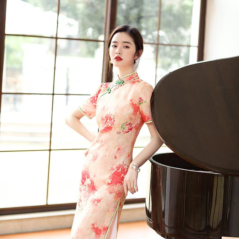 21006 Mulberry silk cheongsam