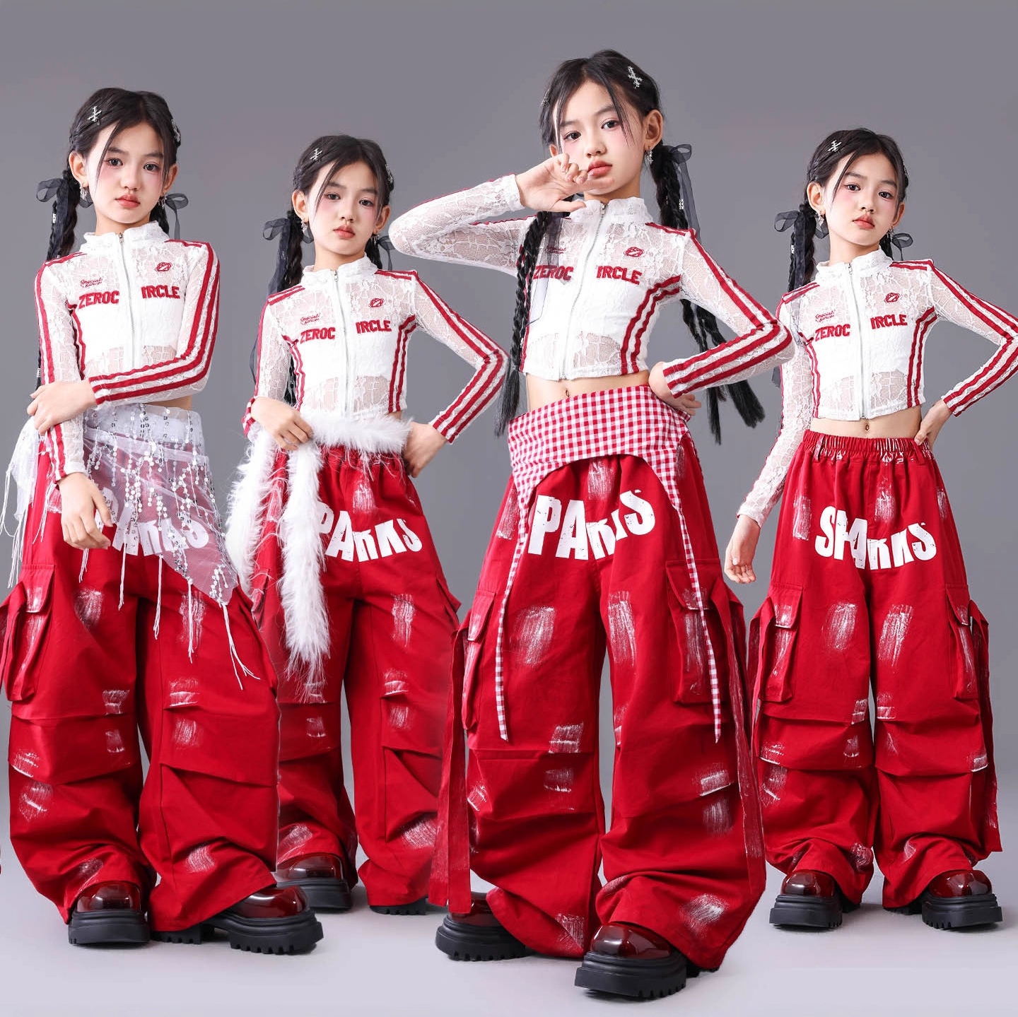 744+727 Jazz dance custom girl's hip hop outfit