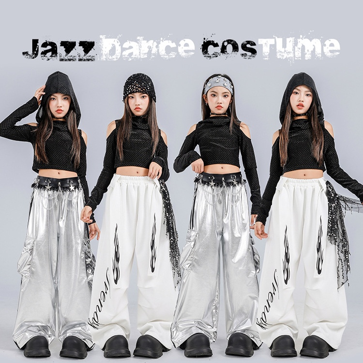 Y0512 Jazz Dance Costume Girl's Hip Hop Outfit