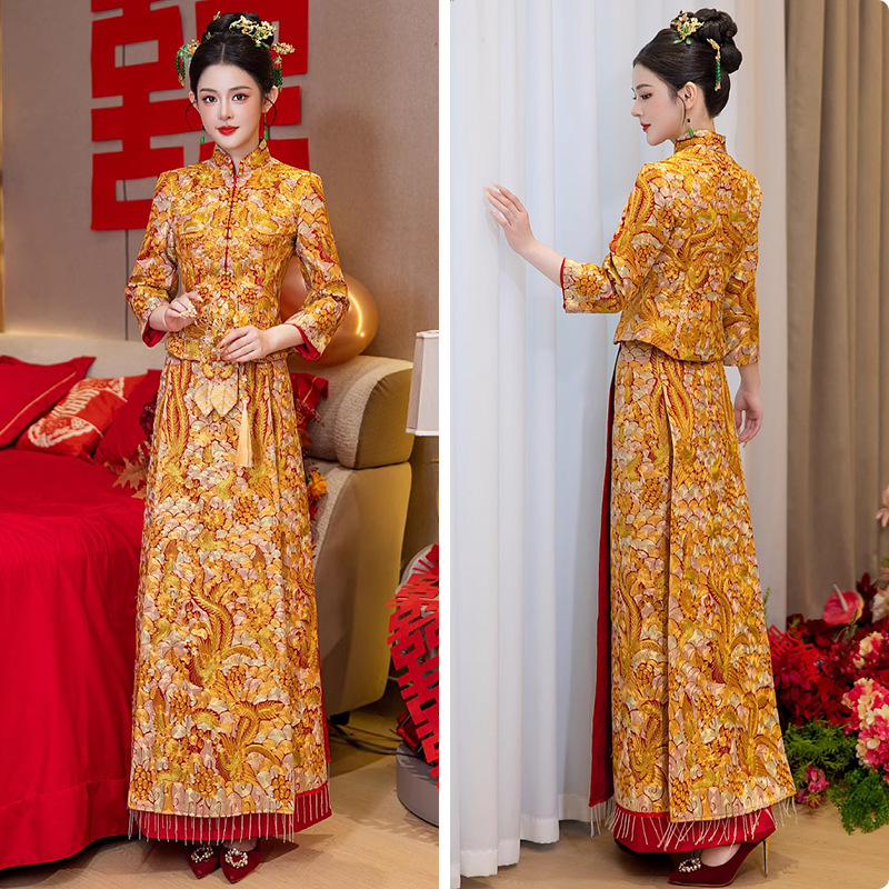 N-042 Golden Qungua With Embroider