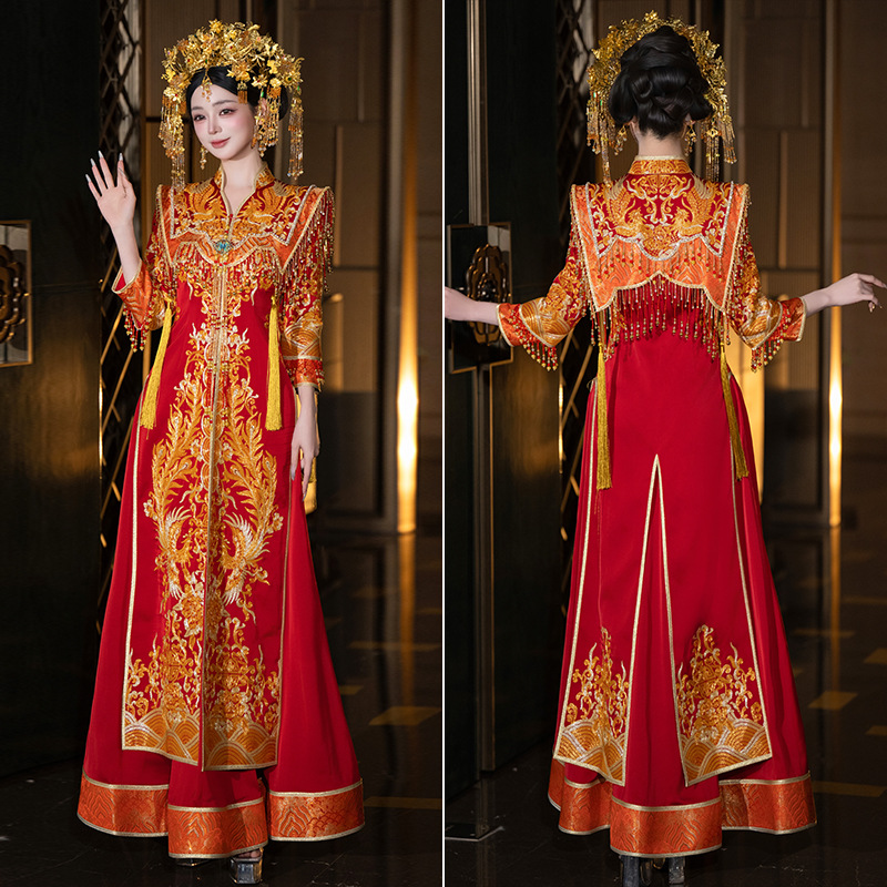 N-1138 Red Bridal Qun Kwa/Chinese Traditional Dress