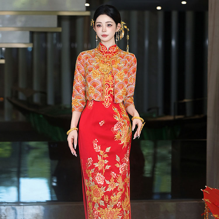 N-1032 Red Qun Kwa/Bridal Gown