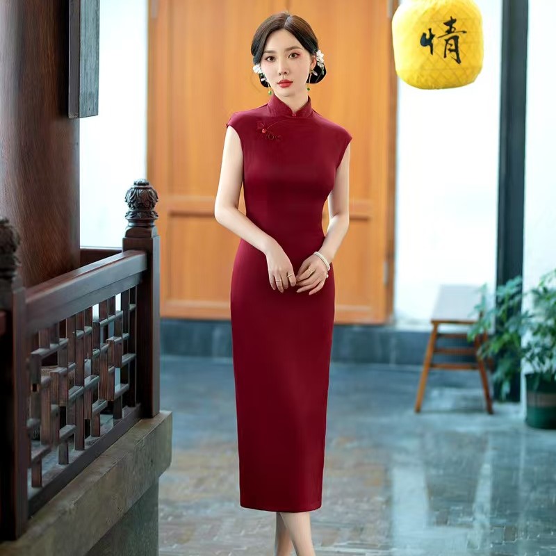 C3102 chinese traditonal cheongsam dress