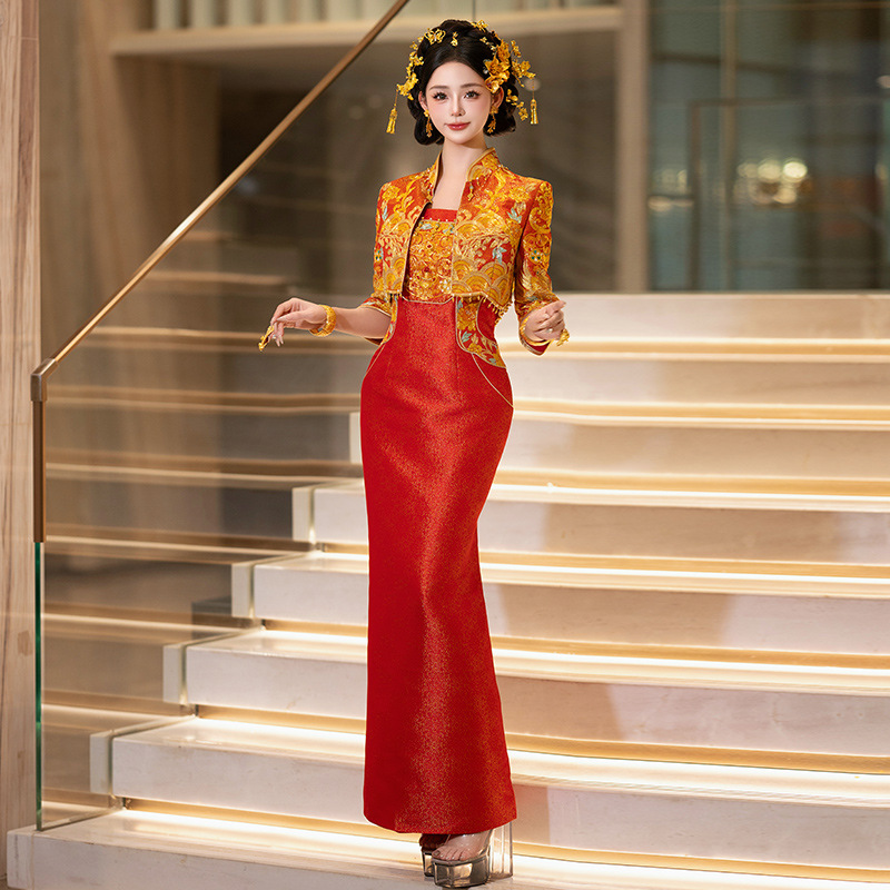 N-1000 Red Bridal Gown/Qun Kwa