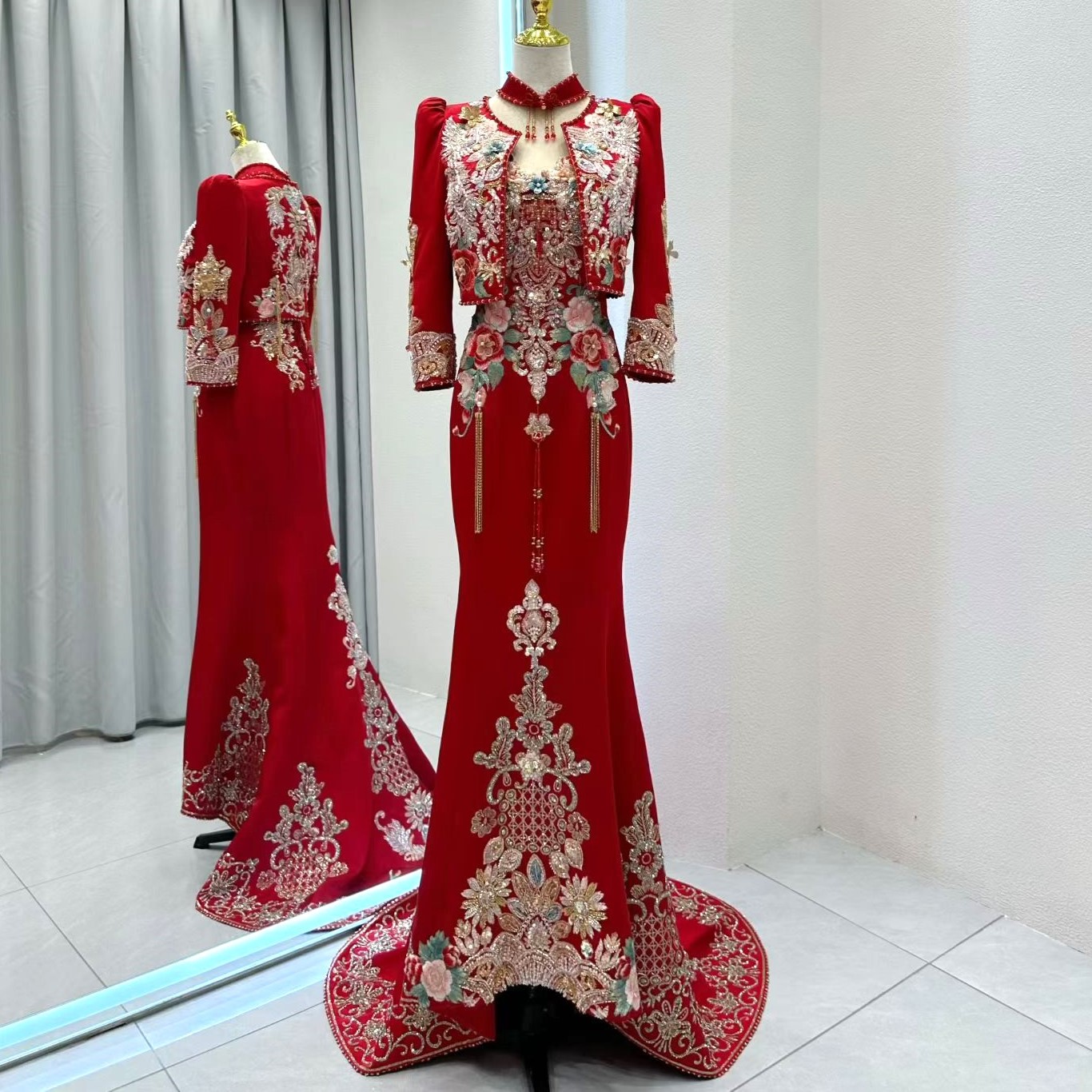 Q2602 Bridal Gown Qun Kwa Dress 