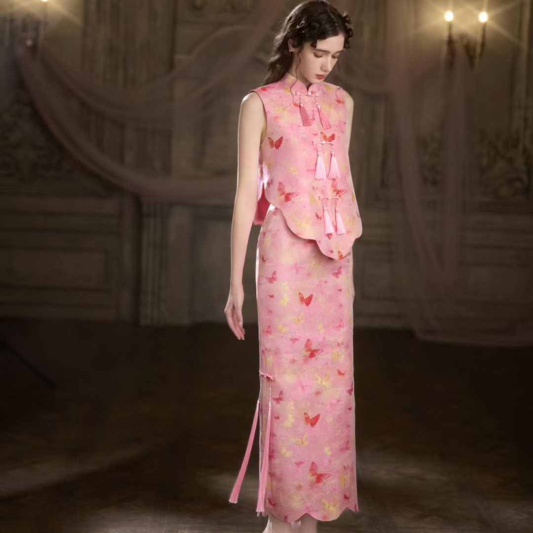 1229 Pink Bridal Gown Wedding Dress