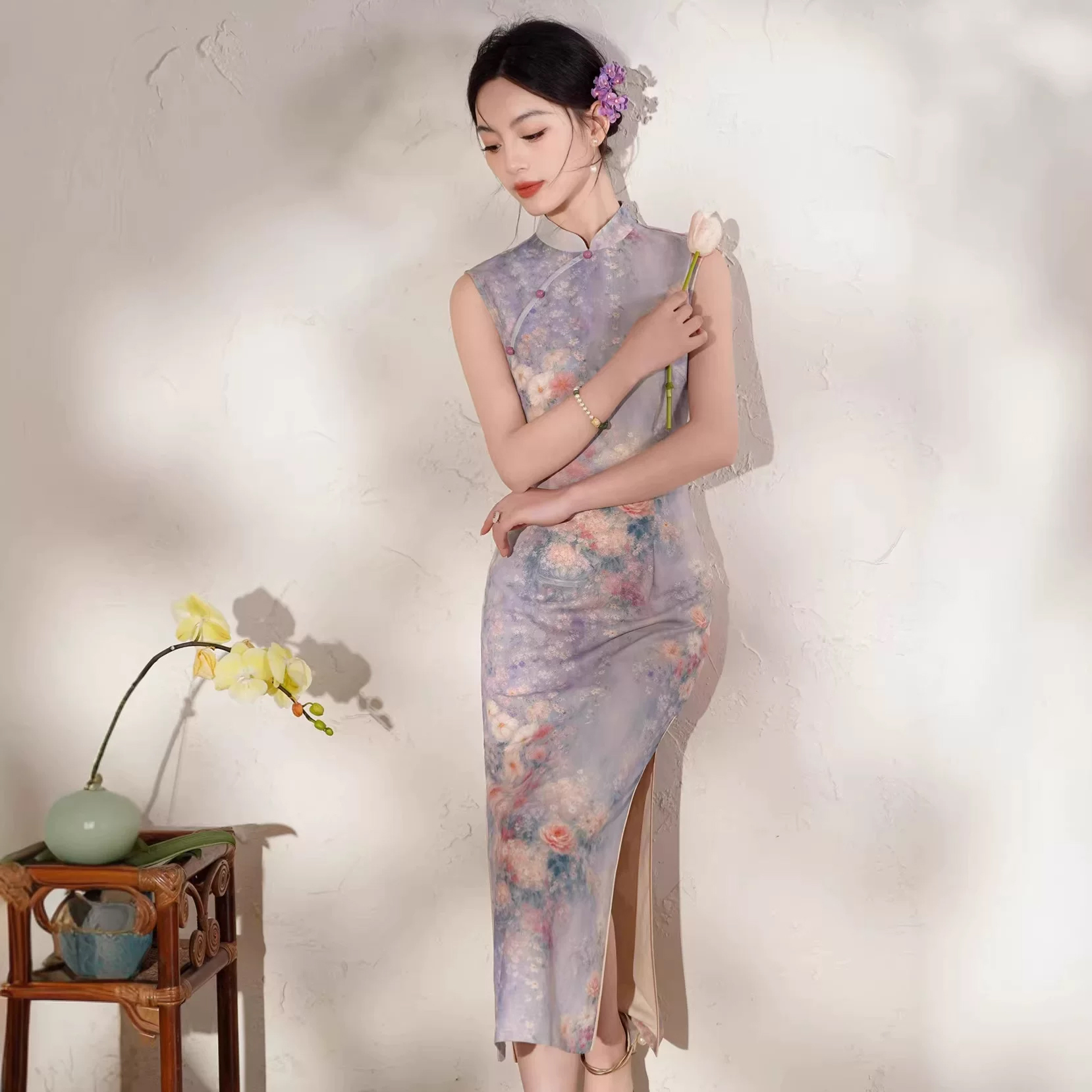 976 New Arrival Sleeveless Qipao 